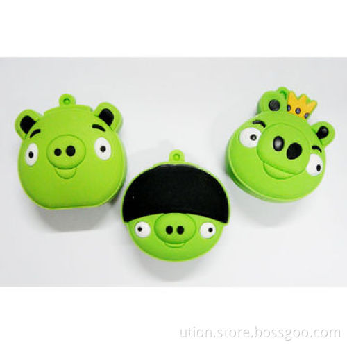 1 to 32GB USB Flash Drive with Cartoon Pig Design and Supports USB 2.0 Interface, Free Logo